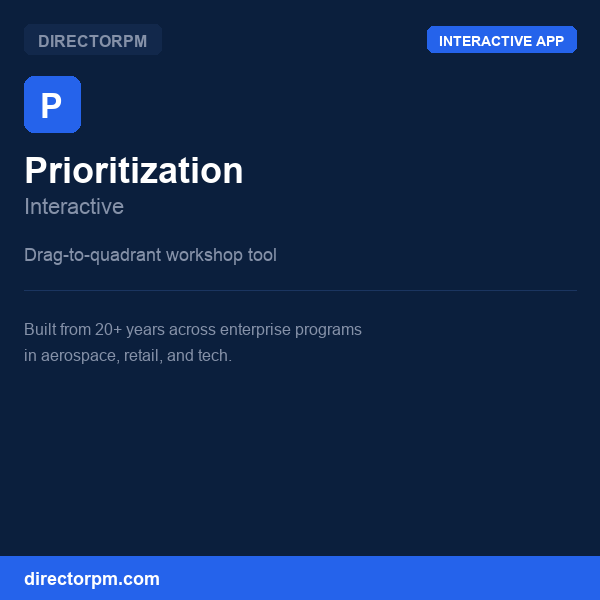 Prioritization Matrix interactive thumbnail