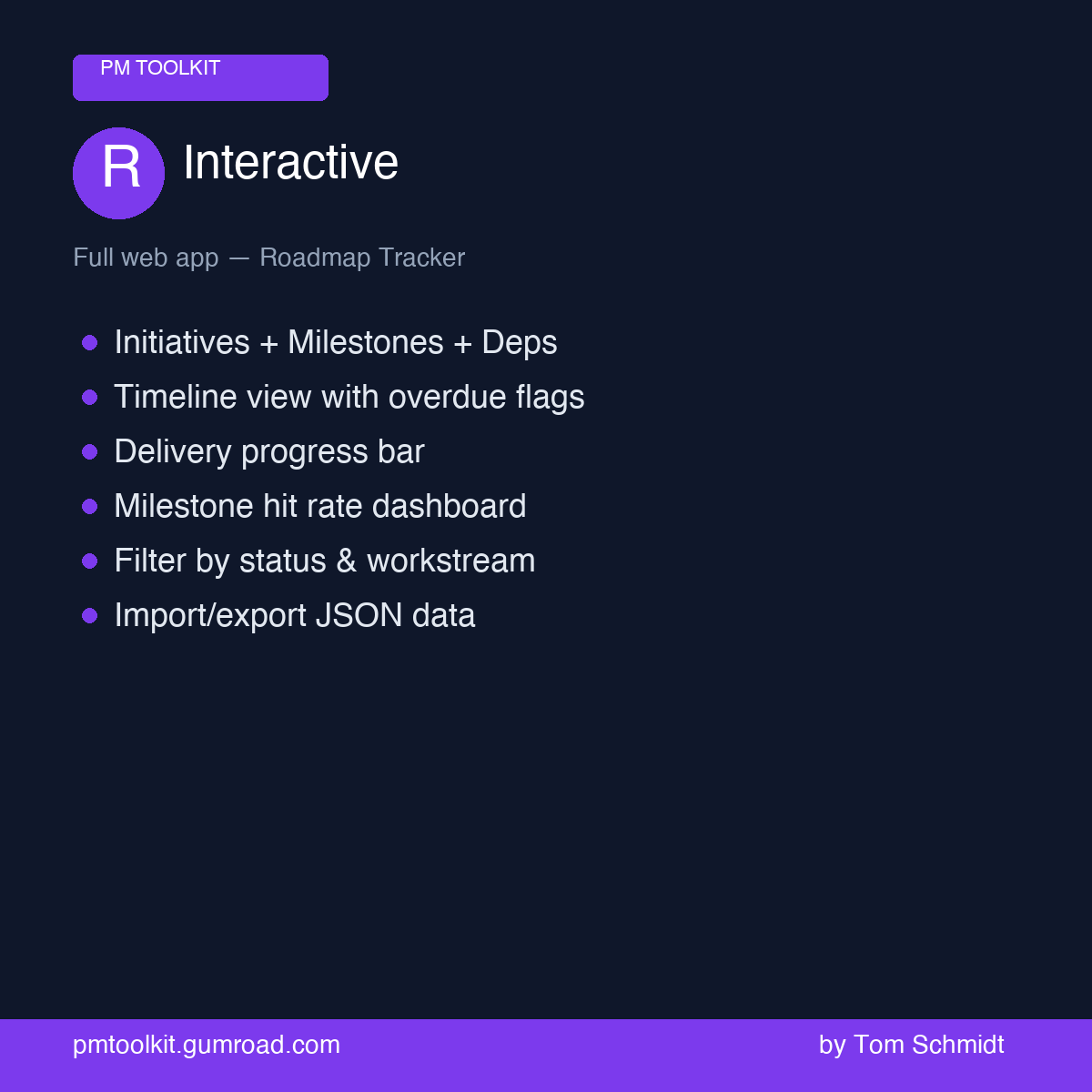 Roadmap Tracker interactive preview